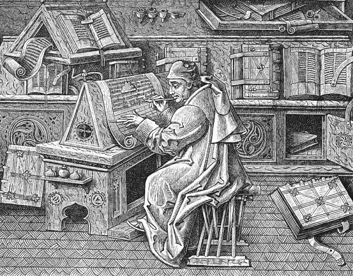 Framed Print : Jean Mielot Busy at Work