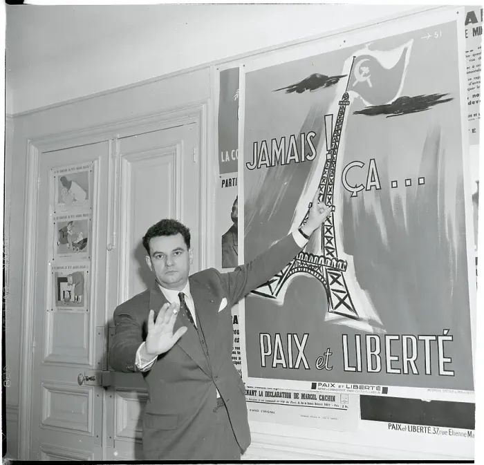 Framed Print : Jean-Paul David Pointing at Poster Framed Print : Jean-Paul David Pointing at Poster