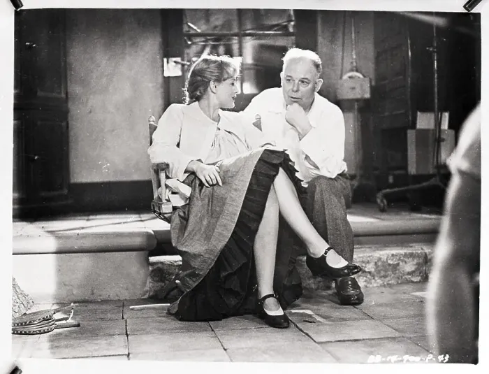 Framed Print : Jean Renoir, Director With Woman Framed Print : Jean Renoir, Director With Woman
