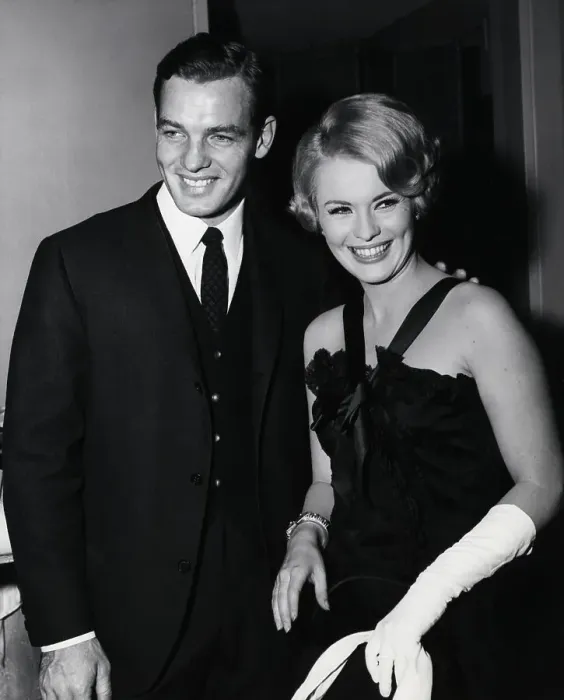 Framed Print : Jean Seberg & Sean Garrison Smiling Framed Print : Jean Seberg & Sean Garrison Smiling
