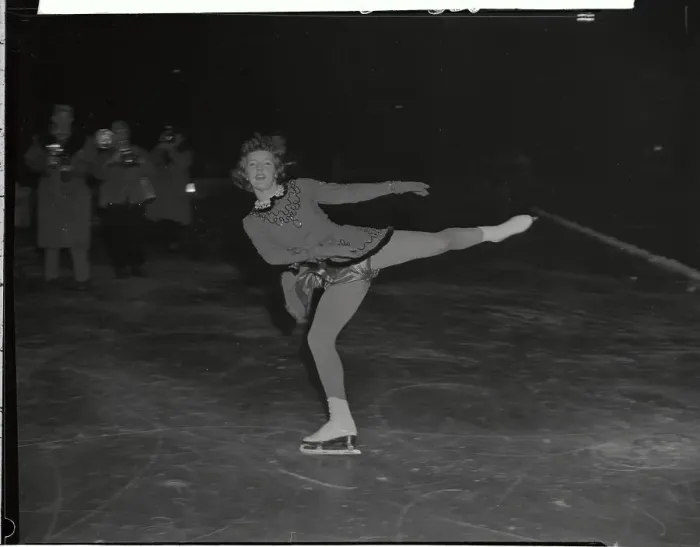 Framed Print : Jeanette Altwegg Skating at The Olympics