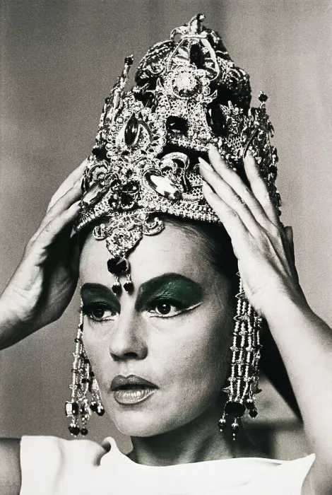 Framed Print : Jeanne Moreau in Costume as Mata Hari