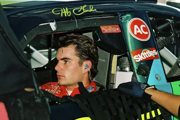 Framed Print : Jeff Gordon Prepares The 24 Car Framed Print : Jeff Gordon Prepares The 24 Car