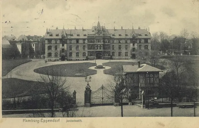 Framed Print : Jenischstift in Eppendorf, Hamburg, Germany, postcard with text, view around ca 1910, historical, digital reproduction of a historical postcard, public domain, from that time, exact date unknown Framed Print : Jenischstift in Eppendorf, Hamburg, Germany, postcard with text, view around ca 1910, historical, digital reproduction of a historical postcard, public domain, from that time, exact date unknown