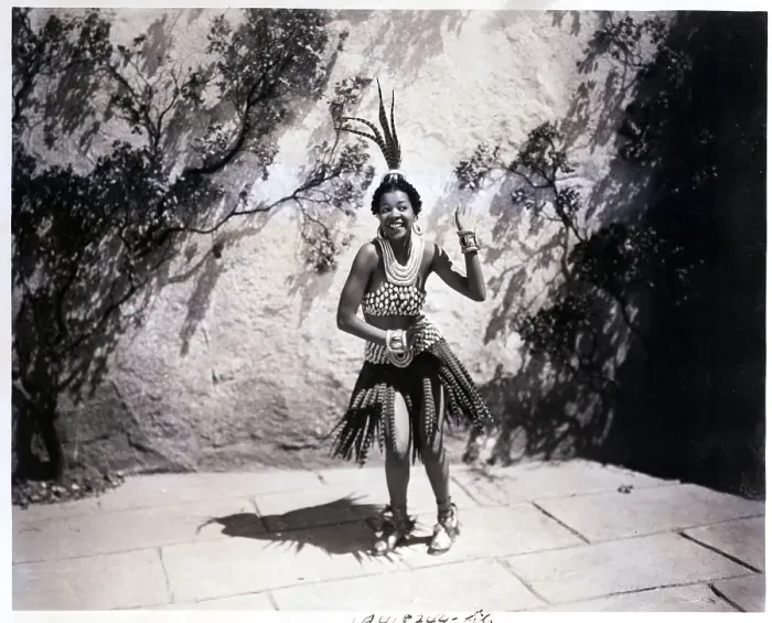 Framed Print : Jenni Le Gon Dancing in African Costume Framed Print : Jenni Le Gon Dancing in African Costume
