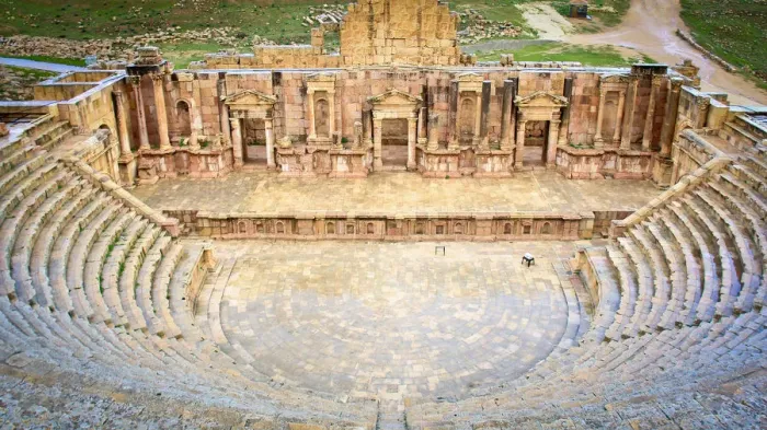 Framed Print : Jerash Roman AmphiTheatre or South Theatre Framed Print : Jerash Roman AmphiTheatre or South Theatre
