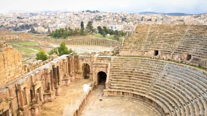 Framed Print : Jerash Roman AmphiTheatre or South Theatre Framed Print : Jerash Roman AmphiTheatre or South Theatre