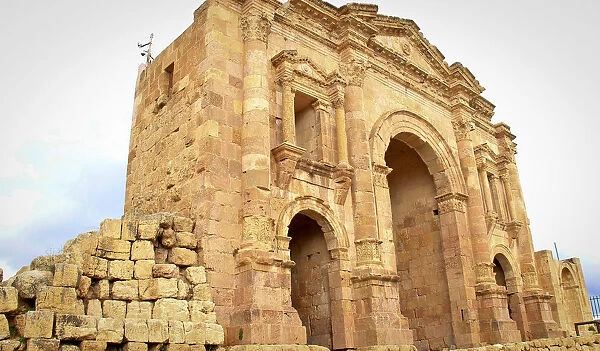 Jerash South Gate or Hadrians Arch
