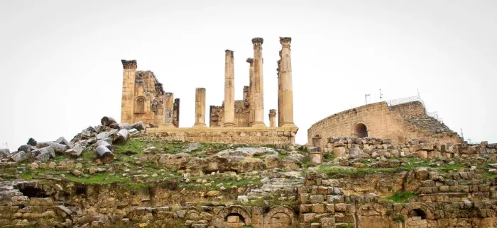 Framed Print : Jerash Temple Framed Print : Jerash Temple