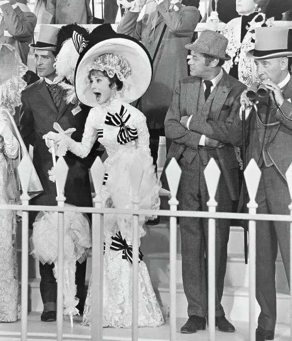 Framed Print : Jeremy Brett, Audrey Hepburn, Rex Harrison, and Wilfrid Hyde-White Framed Print : Jeremy Brett, Audrey Hepburn, Rex Harrison, and Wilfrid Hyde-White