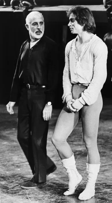 Framed Print : Jerome Robbins and Rudolf Nureyev Talking Framed Print : Jerome Robbins and Rudolf Nureyev Talking