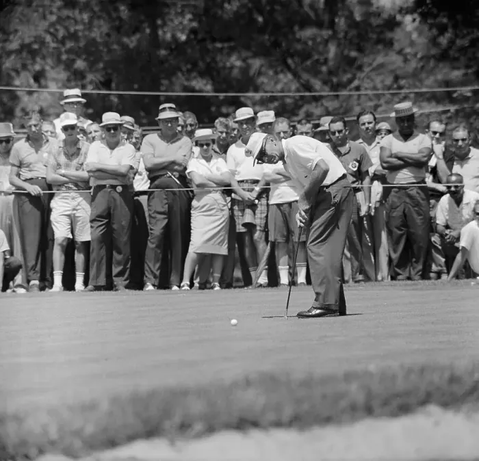 Framed Print : Jerry Barber with His Loyal Spectators at Golf Game Framed Print : Jerry Barber with His Loyal Spectators at Golf Game