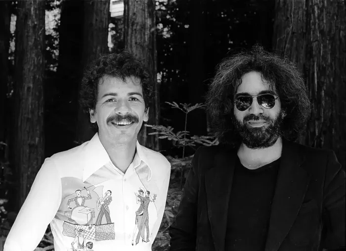 Framed Print : Jerry Garcia And Carlos Santana Framed Print : Jerry Garcia And Carlos Santana