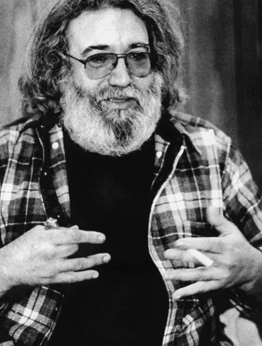 Framed Print : Jerry Garcia Holding Cigarette and Lighter Framed Print : Jerry Garcia Holding Cigarette and Lighter