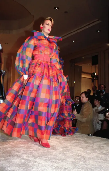 Framed Print : Jerry Hall Modeling Bill Blass at Fashion Show Framed Print : Jerry Hall Modeling Bill Blass at Fashion Show