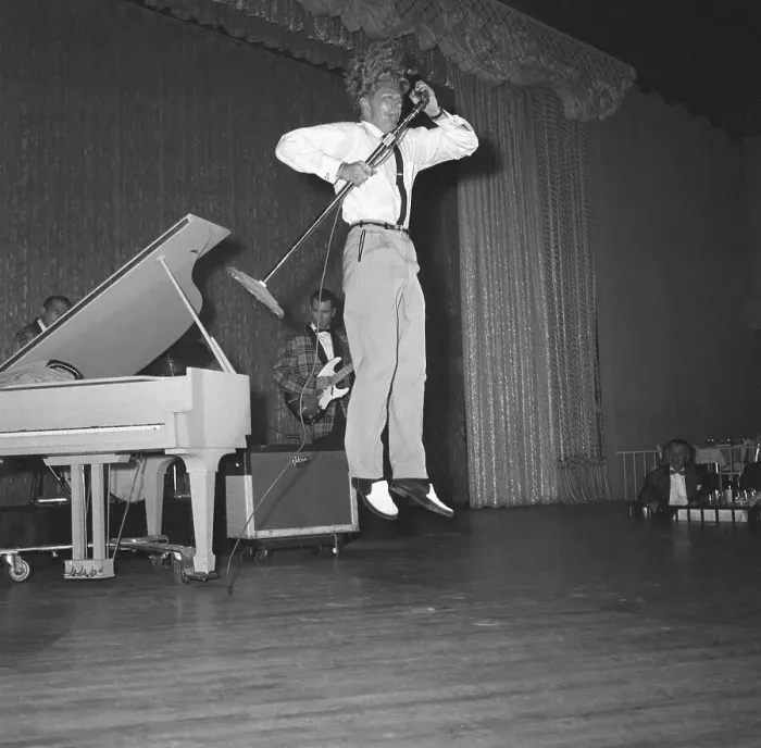 Framed Print : Jerry Lee Lewis Does Flying Leap Framed Print : Jerry Lee Lewis Does Flying Leap