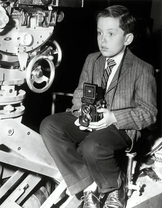Framed Print : Jerry Mathers with Camera