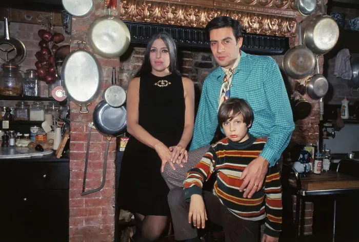 Framed Print : Jerry Orbach at Home with Wife and Son Framed Print : Jerry Orbach at Home with Wife and Son