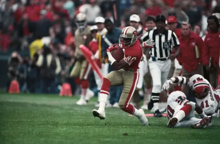 Framed Print : Jerry Rice Making First Down Play Framed Print : Jerry Rice Making First Down Play
