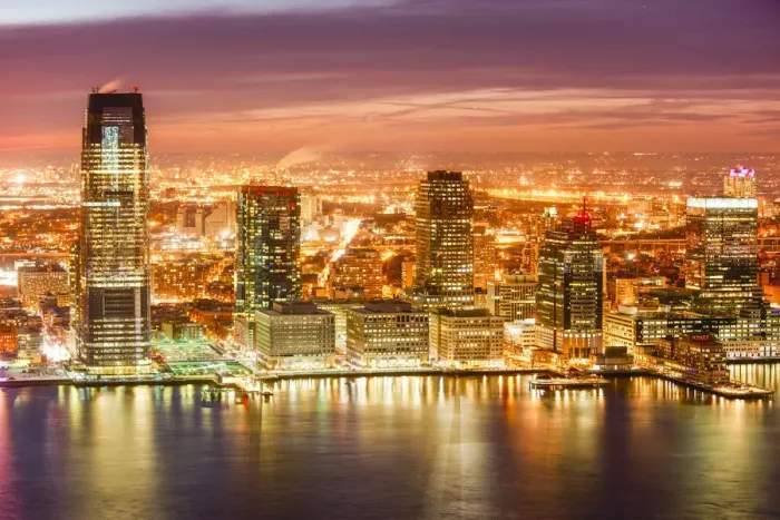 Framed Print : Jersey City - New Jersey - Waterfront Framed Print : Jersey City - New Jersey - Waterfront