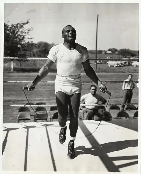 Jersey Joe Walcott Jumping Rope Print, 1949. Art Prints, Posters