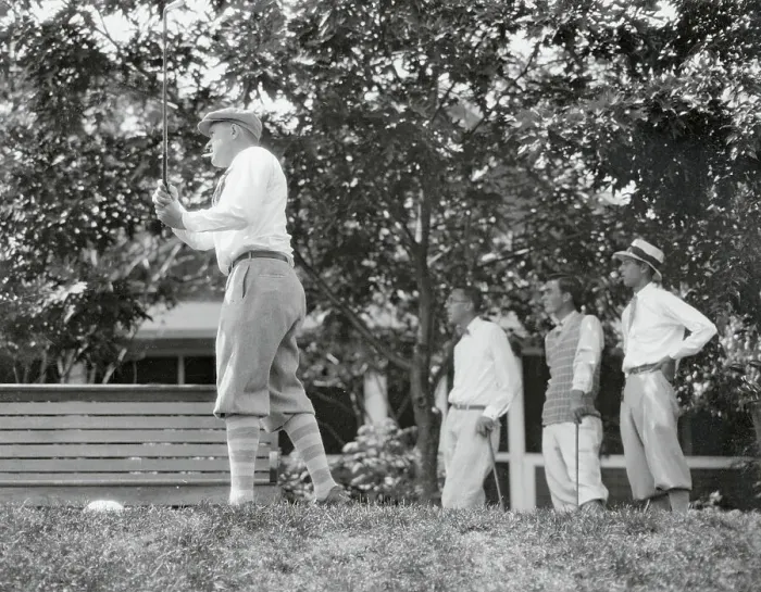 Framed Print : Jesse Guilford Playing Golf