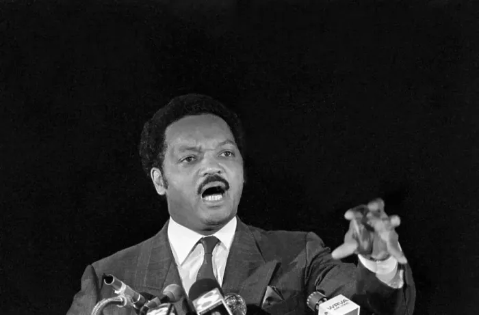 Framed Print : Jesse Jackson Addresses High School