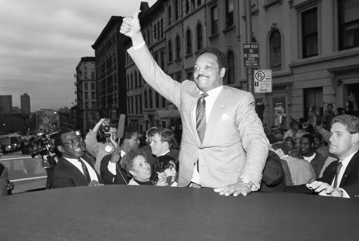 Framed Print : Jesse Jackson in Harlem Framed Print : Jesse Jackson in Harlem