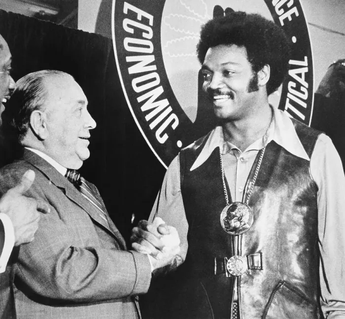 Framed Print : Jesse Jackson and Mayor Richard Daley Framed Print : Jesse Jackson and Mayor Richard Daley