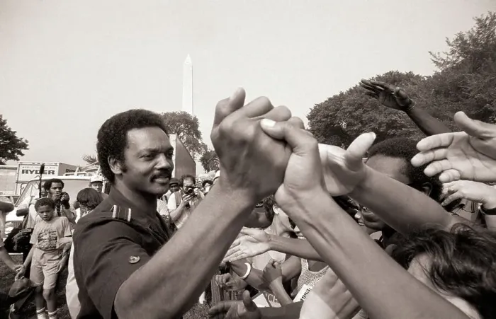 Framed Print : Jesse Jackson at MLK Anniversay March