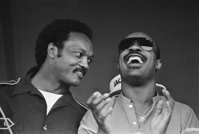 Framed Print : Jesse Jackson and Stevie Wonder Framed Print : Jesse Jackson and Stevie Wonder