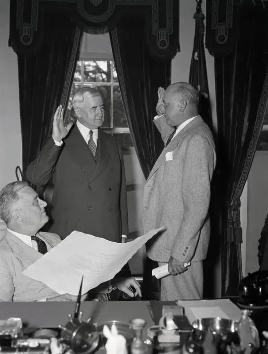 Framed Print : Jesse Jones Taking Oath of Office Framed Print : Jesse Jones Taking Oath of Office