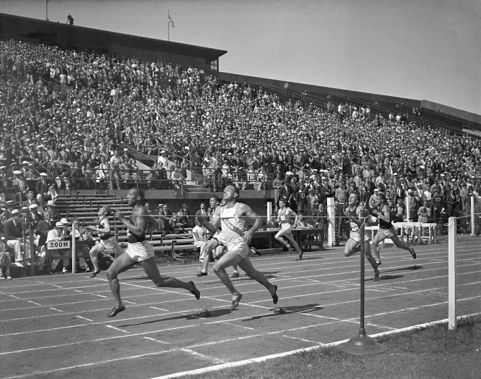 Framed Print : Jesse Owens Takes Four NCAA Events Framed Print : Jesse Owens Takes Four NCAA Events