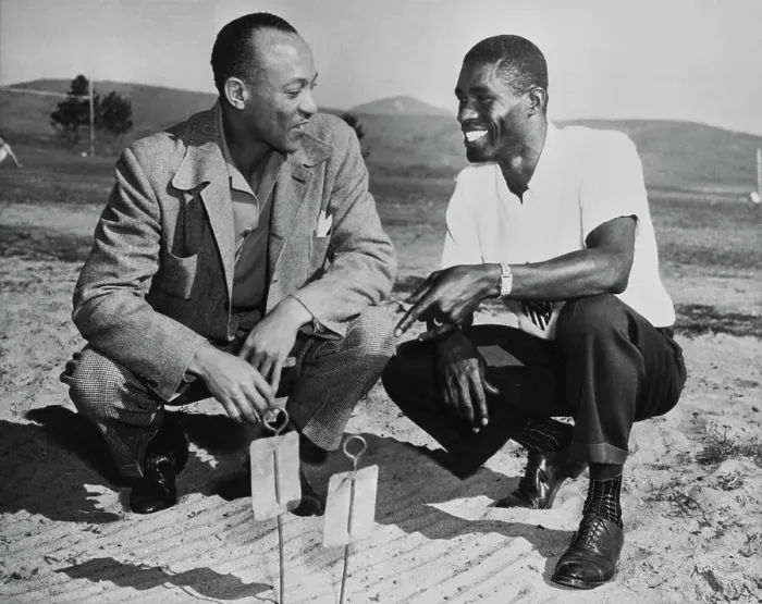 Framed Print : Jesse Owens And Willie Steele Framed Print : Jesse Owens And Willie Steele