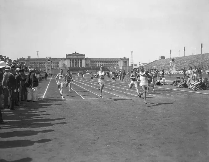 Framed Print : Jesse Owens Wins 220 Yard Dash Framed Print : Jesse Owens Wins 220 Yard Dash