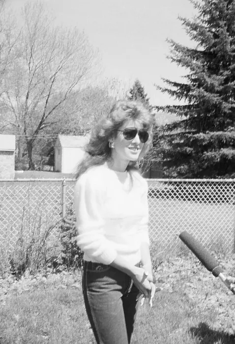 Framed Print : Jessica Hahn Outside her House Framed Print : Jessica Hahn Outside her House