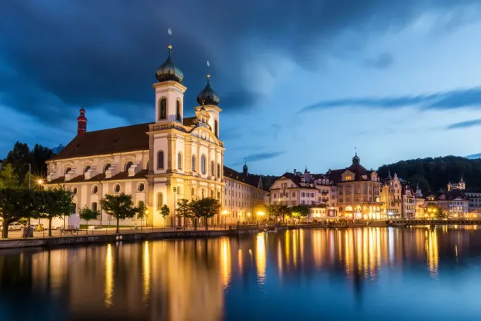Framed Print : Jesuitenkirche, Lucerne Framed Print : Jesuitenkirche, Lucerne