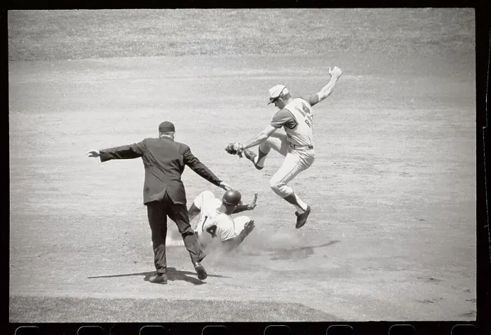 Framed Print : Jesus Alou Safe at Second Base Framed Print : Jesus Alou Safe at Second Base