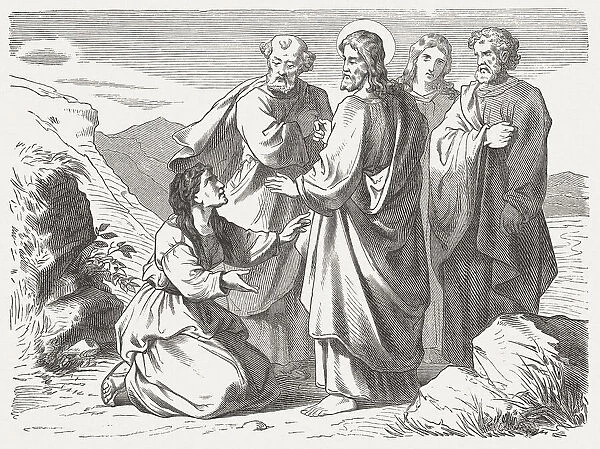 Jesus and the Canaanite woman (Matthew 15), published in 1877