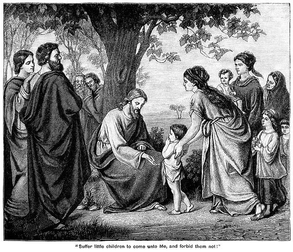 Jesus with children 'Suffer little children to come unto me'