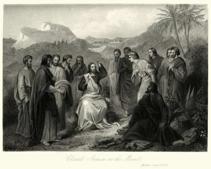 Framed Print : Jesus Christs sermon on the Mount Framed Print : Jesus Christs sermon on the Mount