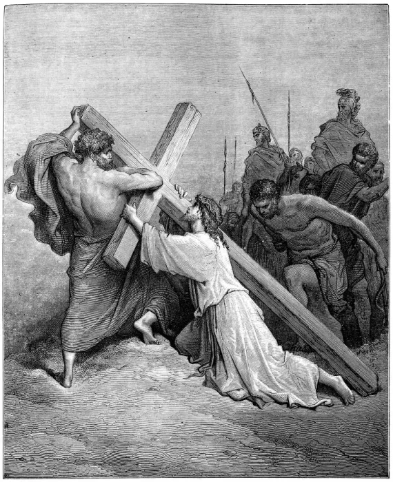 Framed Print : Jesus falling beneath the cross Framed Print : Jesus falling beneath the cross