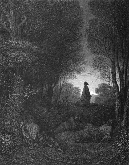 Framed Print : Jesus in the garden Framed Print : Jesus in the garden