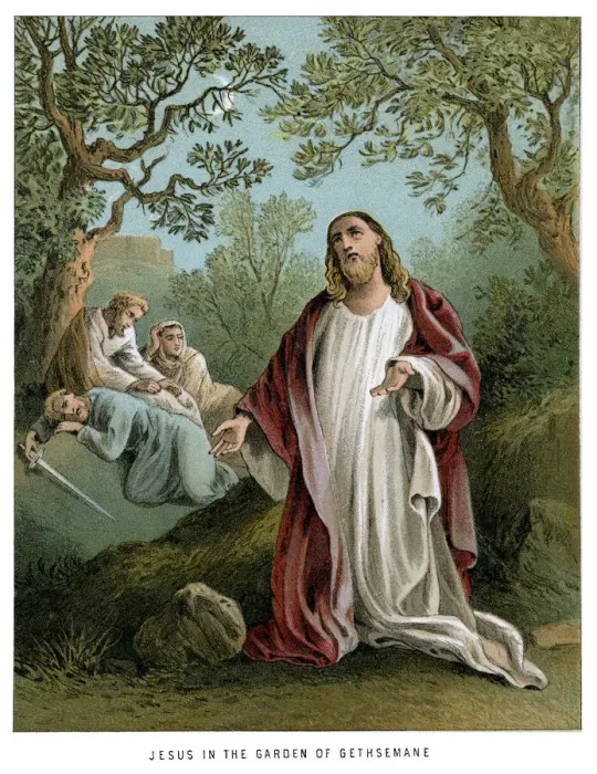 Framed Print : Jesus in the Garden of Gethsemane Framed Print : Jesus in the Garden of Gethsemane