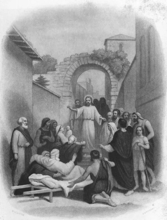 Framed Print : Jesus Healing The Sick Framed Print : Jesus Healing The Sick