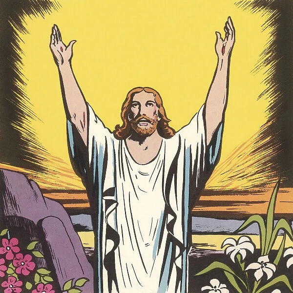 Jesus Raising His Arms