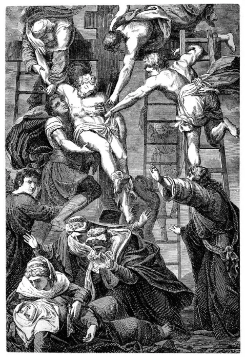 Framed Print : Jesus taken down from the Cross Framed Print : Jesus taken down from the Cross