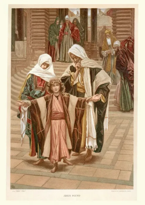 Framed Print : Jesus found at the temple Framed Print : Jesus found at the temple
