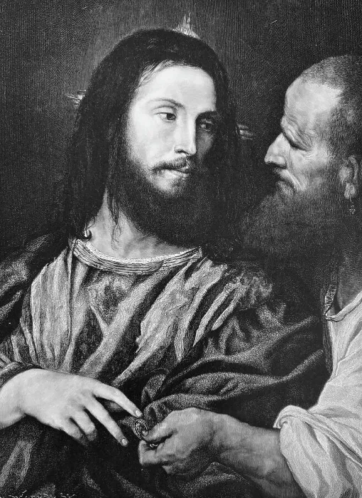 Framed Print : Jesus, tempted by the Pharisee Framed Print : Jesus, tempted by the Pharisee