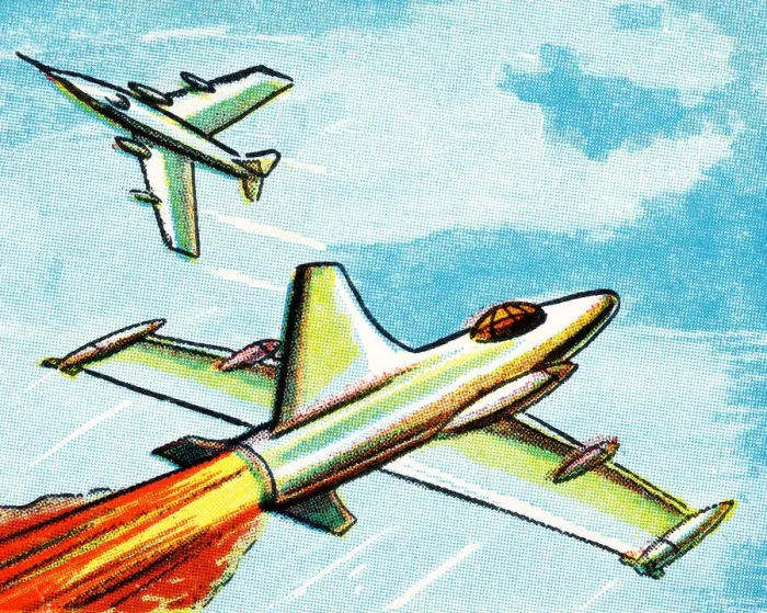 Framed Print : Two Jet Airplanes